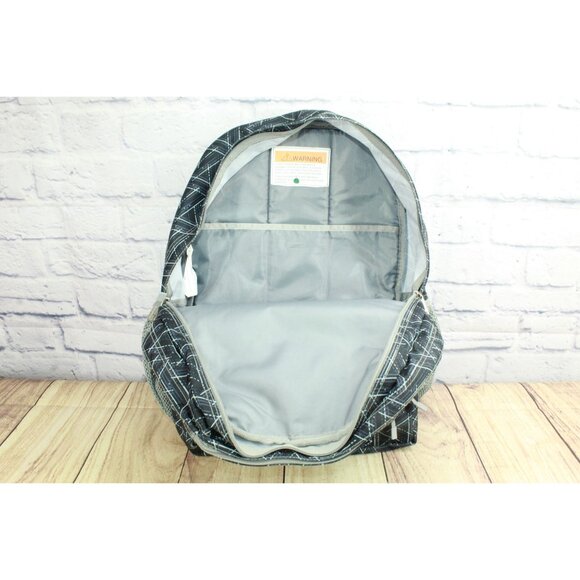 LL Bean Unisex Adult Weatherproof Deluxe Book Pack 37L Backpack Black Triangles - Picture 10 of 12